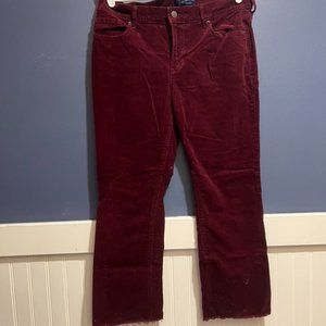 Cropped Flare Corduroy Pant